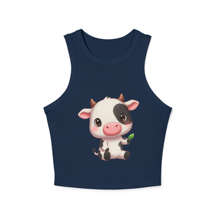 Cute Cub Graphic designed Women's Micro Rib Racer Tank Top