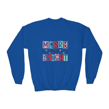Christmas themed Youth Crewneck Sweatshirt