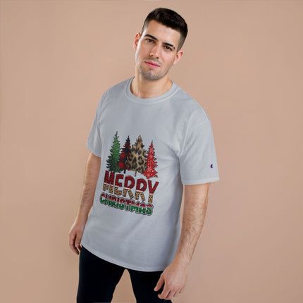 Champion-T-Shirt mit Weihnachtsmotiv