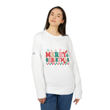 Christmas themed Adidas Unisex Fleece Crewneck Sweatshirt