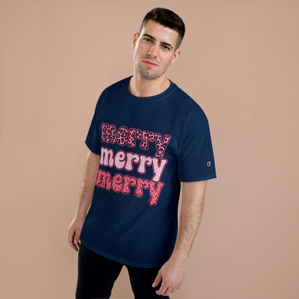 Champion-T-Shirt mit Weihnachtsmotiv