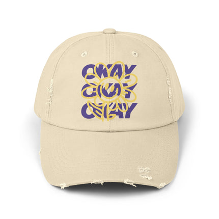 Okay, okay, okay, chillige Stimmung, Unisex-Distressed-Cap 