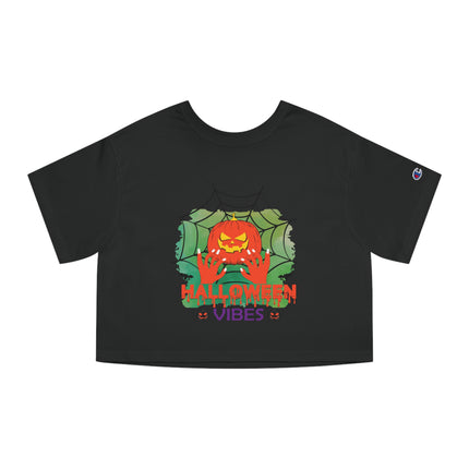 Champion Damen Heritage Cropper T-Shirt mit Halloween-Motiv