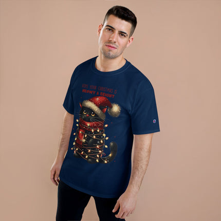 Champion-T-Shirt mit Weihnachtsmotiv