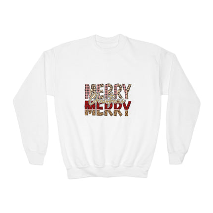 Christmas themed Youth Crewneck Sweatshirt