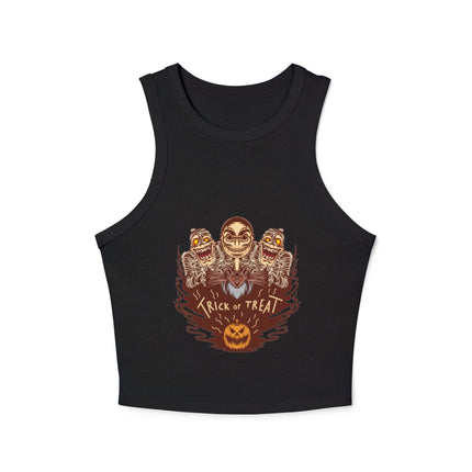 Halloween themed Women's Micro Rib Racer Tank Top