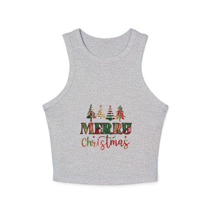 Weihnachtliches Damen Micro Rib Racer Tank Top