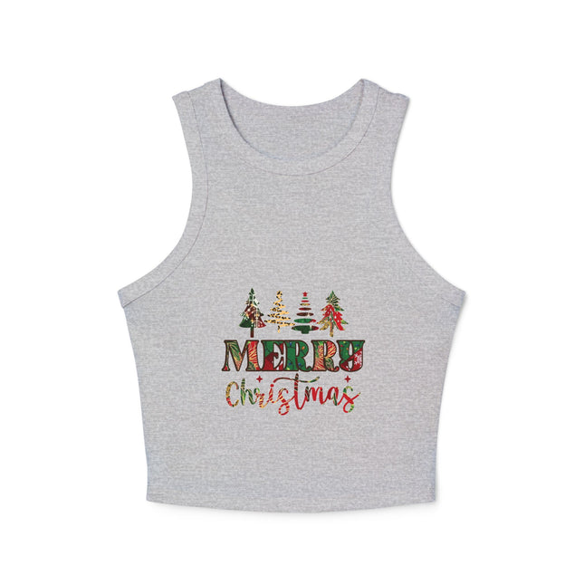 Weihnachtliches Damen Micro Rib Racer Tank Top