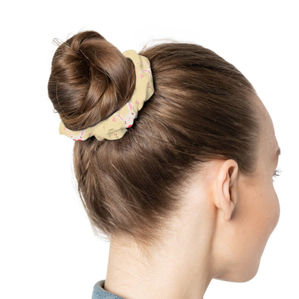 Cute Bunny with love design themed Scrunchie