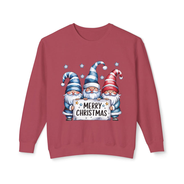 Christmas themed Unisex Lightweight Crewneck Sweatshirt