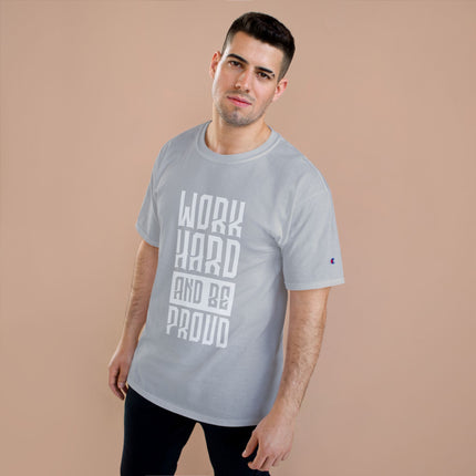Champion-T-Shirt mit Typografie-Motiv