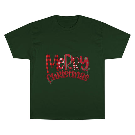Champion-T-Shirt mit Weihnachtsmotiv