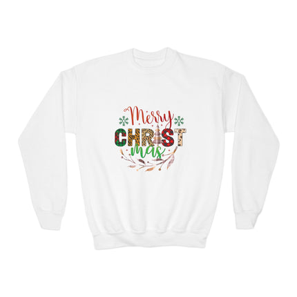 Christmas themed Youth Crewneck Sweatshirt