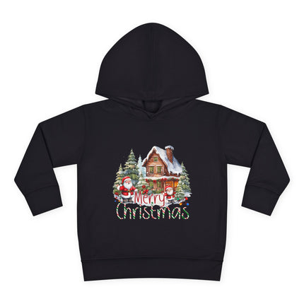 Christmas themed Toddler Pullover Fleece Hoodie