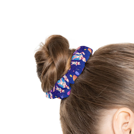 Adorable Bunnies in Space design themed Scrunchie