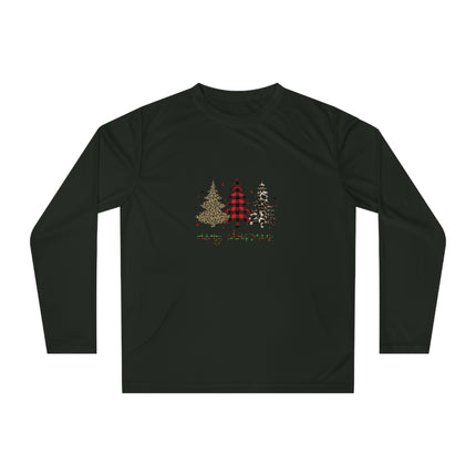 Christmas themed Unisex Performance Long Sleeve Shirt