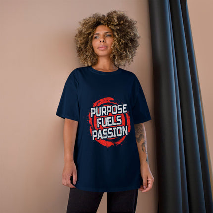 Champion-T-Shirt mit Typografie-Motiv