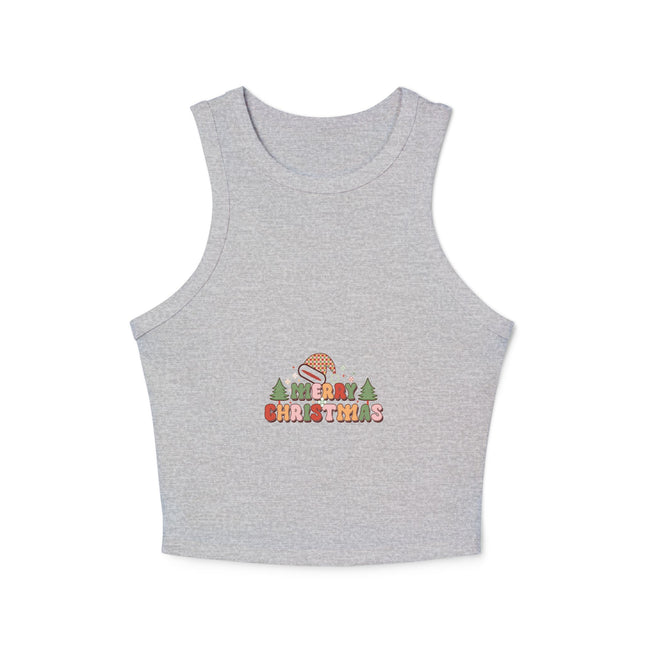 Weihnachtliches Damen Micro Rib Racer Tank Top