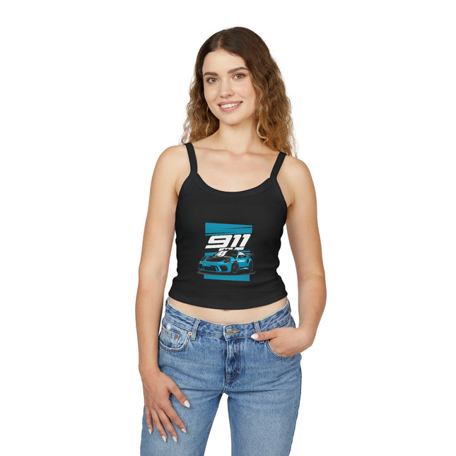 Auto-Enthusiasten Themen Damen Spaghetti Strap Tank Top 