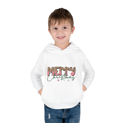 Christmas themed Toddler Pullover Fleece Hoodie