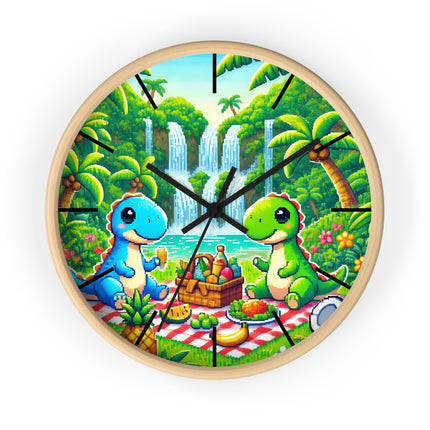 Cute 2 Dino design themed Wall Clock