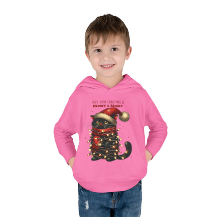 Christmas themed Toddler Pullover Fleece Hoodie