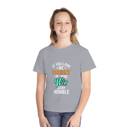 Typography themed Youth Midweight Tee