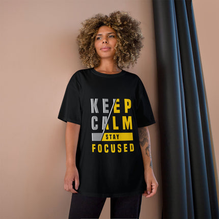 Champion-T-Shirt mit Typografie-Motiv