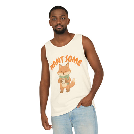 Want Some Graphic design Unisex Garment-Dyed Tank Top