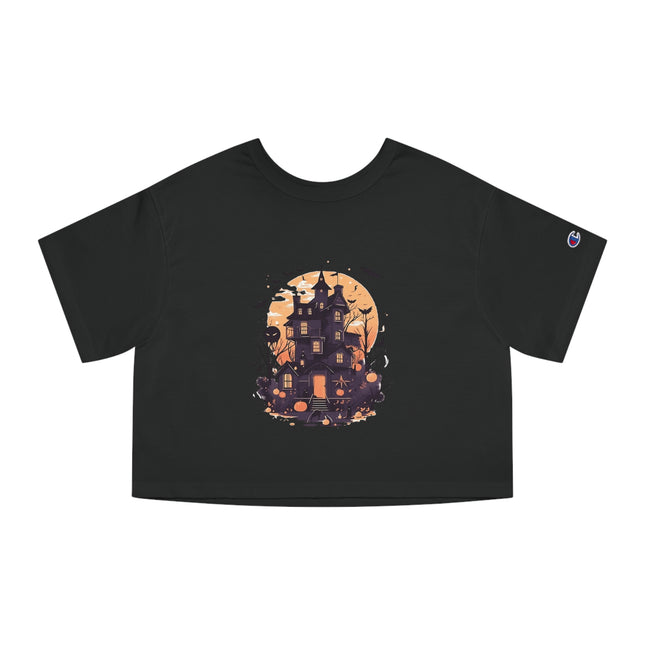 Champion Damen Heritage Cropper T-Shirt mit Halloween-Motiv