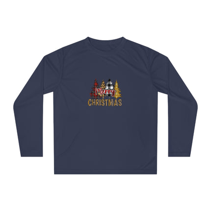 Christmas themed Unisex Performance Long Sleeve Shirt