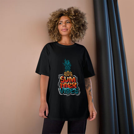 Champion-T-Shirt mit Typografie-Motiv
