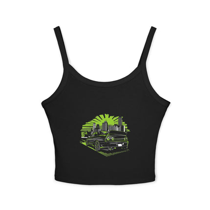 Auto-Enthusiasten Themen Damen Spaghetti Strap Tank Top 