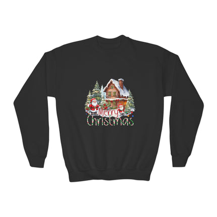 Christmas themed Youth Crewneck Sweatshirt