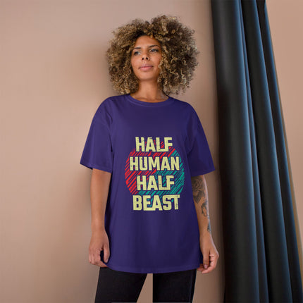 Champion-T-Shirt mit Typografie-Motiv