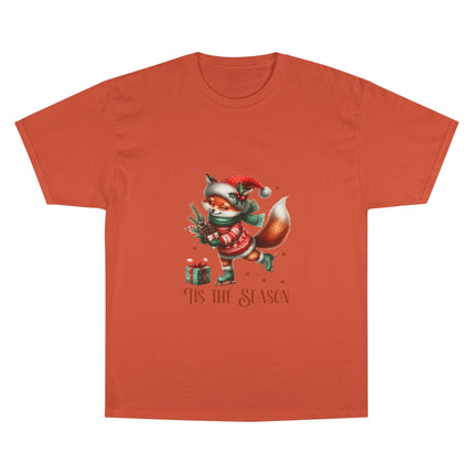 Champion-T-Shirt mit Weihnachtsmotiv