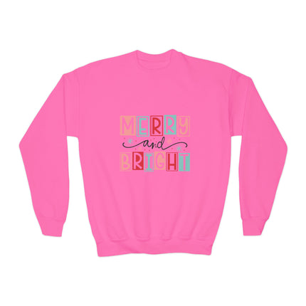 Christmas themed Youth Crewneck Sweatshirt
