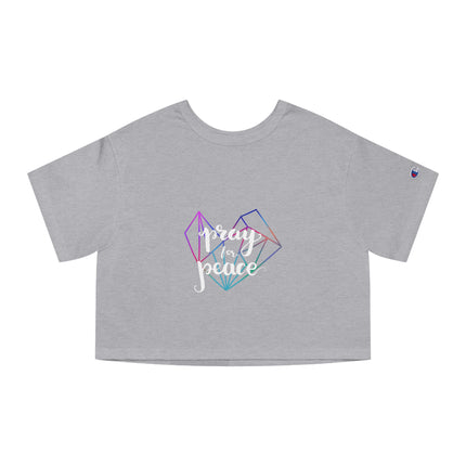 Typography themed Champion Women's Heritage Cropper T-Shirt