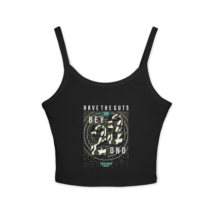 Typografie Themen Damen Spaghetti Strap Tank Top 