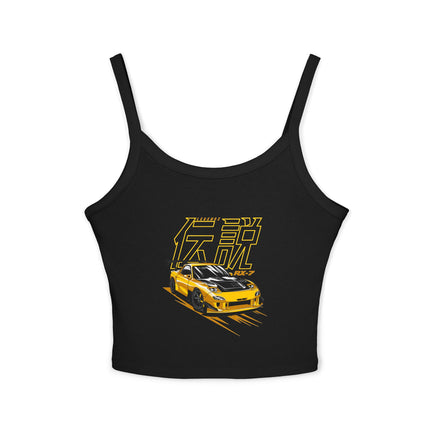 Auto-Enthusiasten Themen Damen Spaghetti Strap Tank Top 