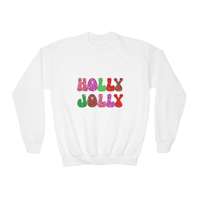 Christmas themed Youth Crewneck Sweatshirt