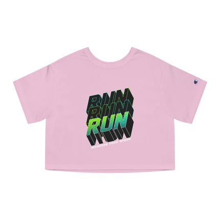 Typography themed Champion Women's Heritage Cropper T-Shirt