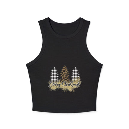 Weihnachtliches Damen Micro Rib Racer Tank Top