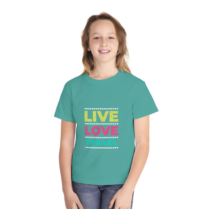 Typography themed Youth Midweight Tee