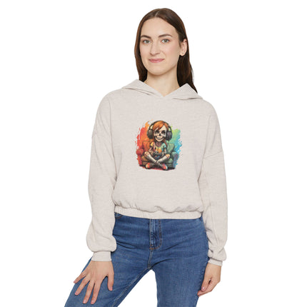 Halloween themed Women's Cinched Bottom Hoodie