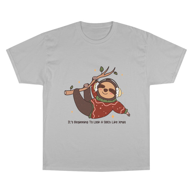 Champion-T-Shirt mit Weihnachtsmotiv