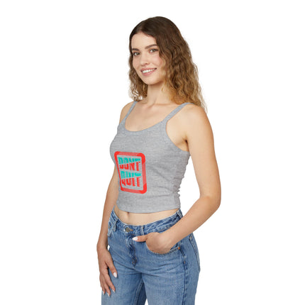 Typografie Themen Damen Spaghetti Strap Tank Top 