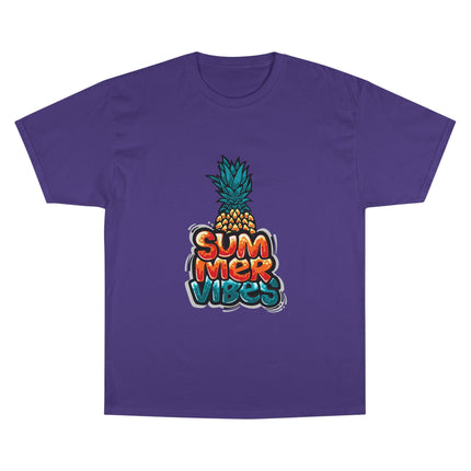 Champion-T-Shirt mit Typografie-Motiv