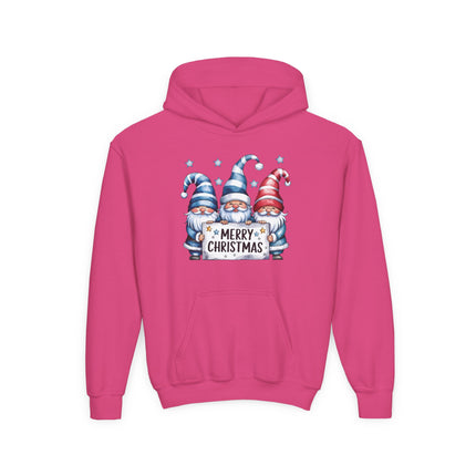 Christmas themed Youth Heavy Blend Hooded Sweatshirt