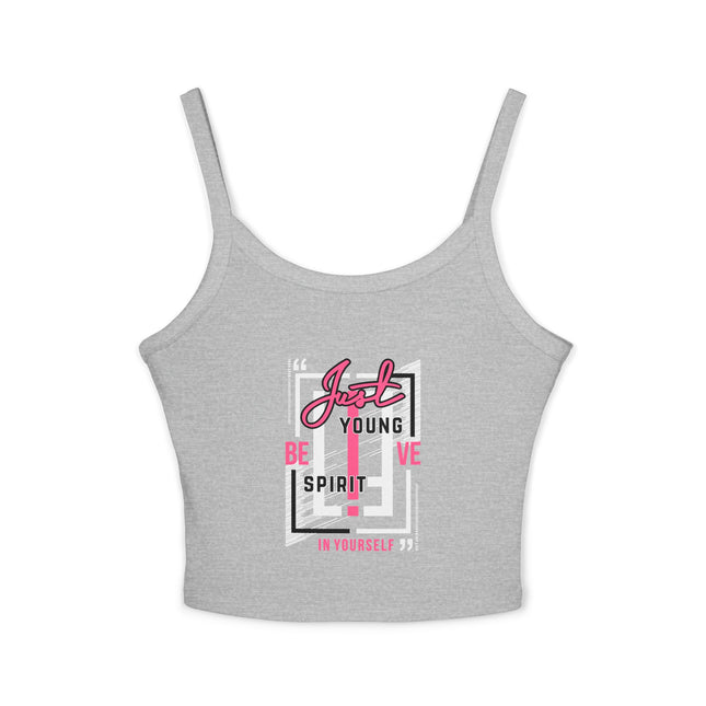 Typografie Themen Damen Spaghetti Strap Tank Top 